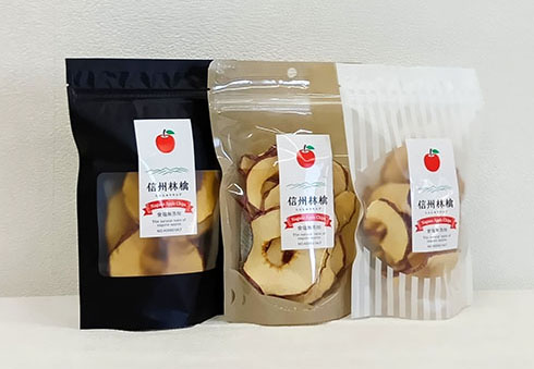 りんごチップスパッケージ